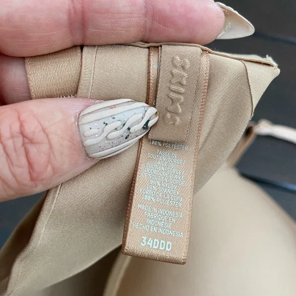 Seamless Nude Molded Cup Skims Bra 34DDD - Picture 3 of 4